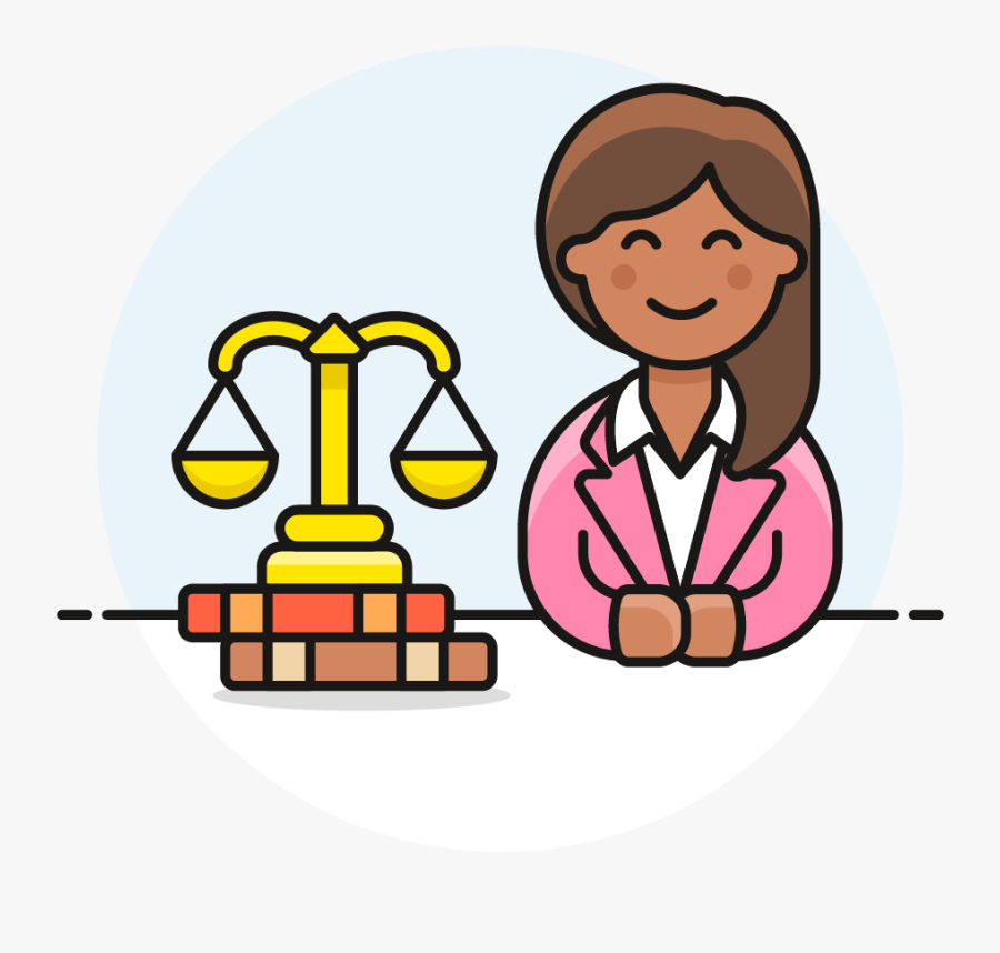 Court Clipart Female Lawyer - Transparent Background Lawyer Clipart, Transparent Clipart