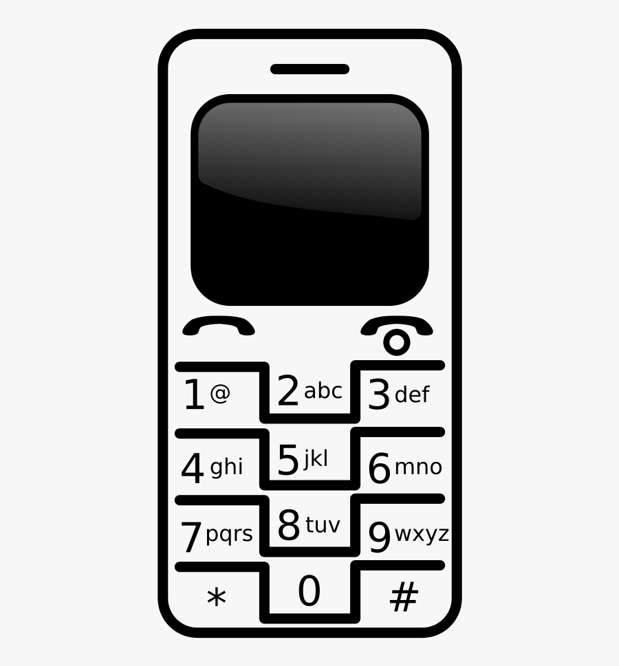Mobile Clipart Png File Tag List, Mobile Clip Arts - Mobile Phone Images Black And White, Transparent Clipart