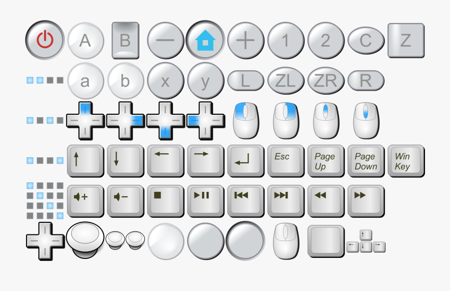 Computer Icon,office Equipment,telephony - Wii Buttons, Transparent Clipart