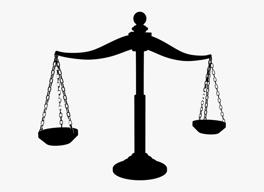 Legal Clipart Balance Payment - Justice Scales Silhouette, Transparent Clipart