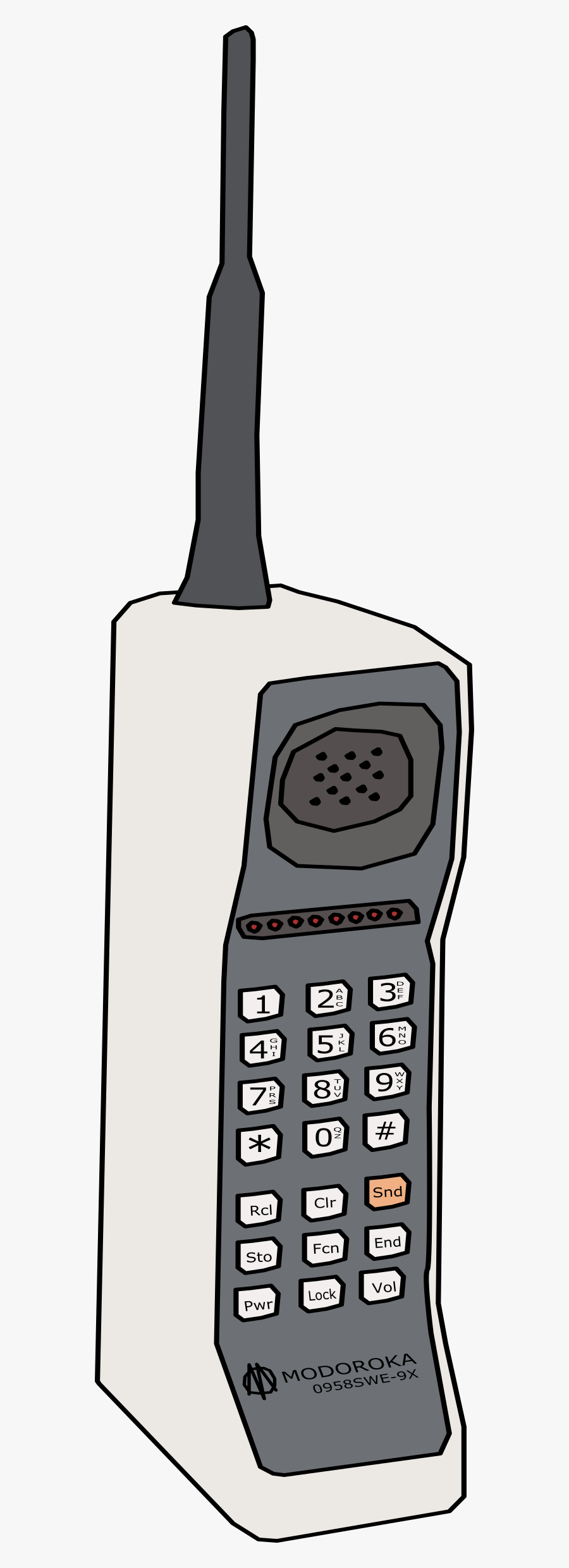 Temporary - Old Phone Clip Art, Transparent Clipart