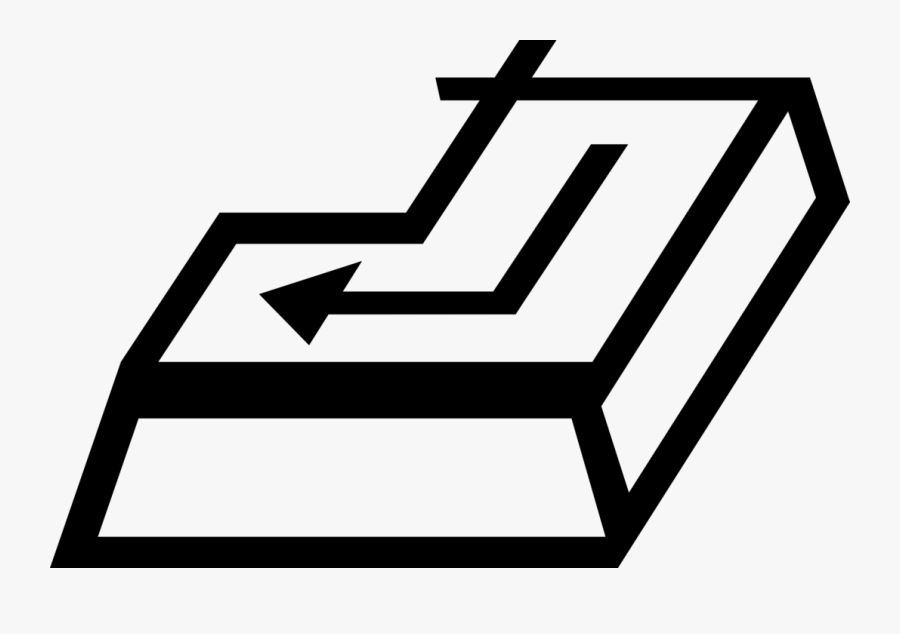 Computer Keyboard Clipart Vector - Enter Key Clipart, Transparent Clipart