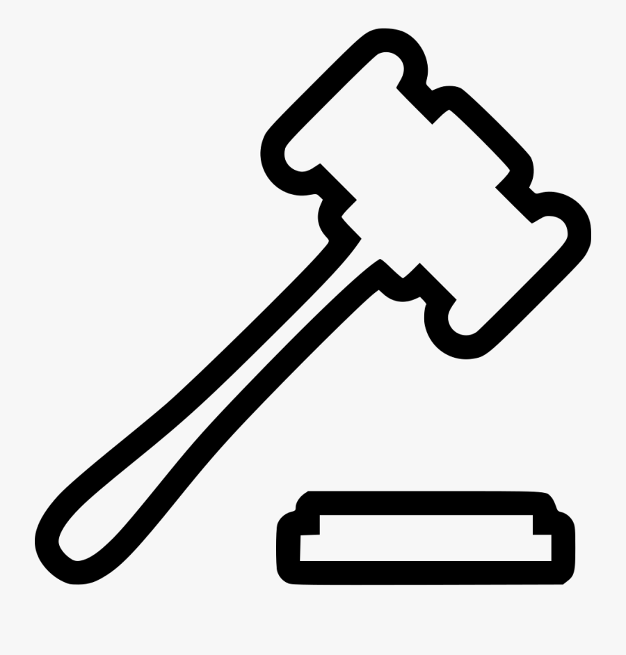 Svg Png Icon Free - Lawyer Hammer Clipart, Transparent Clipart