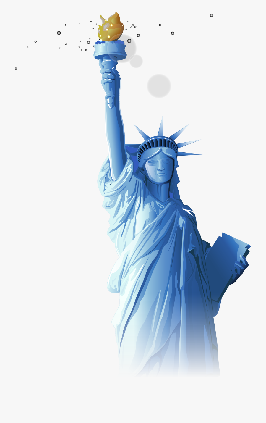 Transparent Statue Of Liberty Clipart Png - Statue Of Liberty Infographic, Transparent Clipart