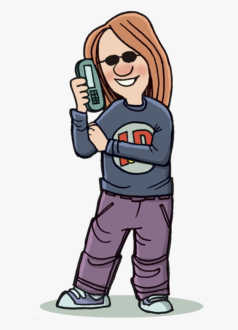 Talking On A Cell Phone Clipart, Transparent Clipart