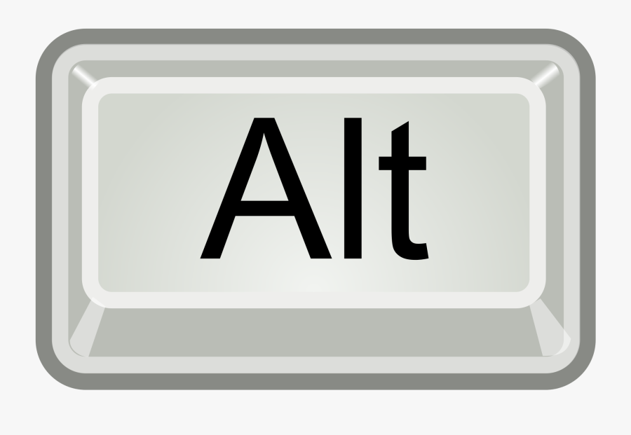 Keyboard Clipart Svg - Tecla Alt, Transparent Clipart