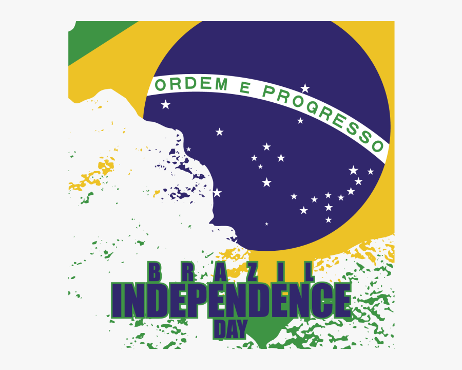 Clip Art Independence Day Brazil - Flag Of Brazil, Transparent Clipart