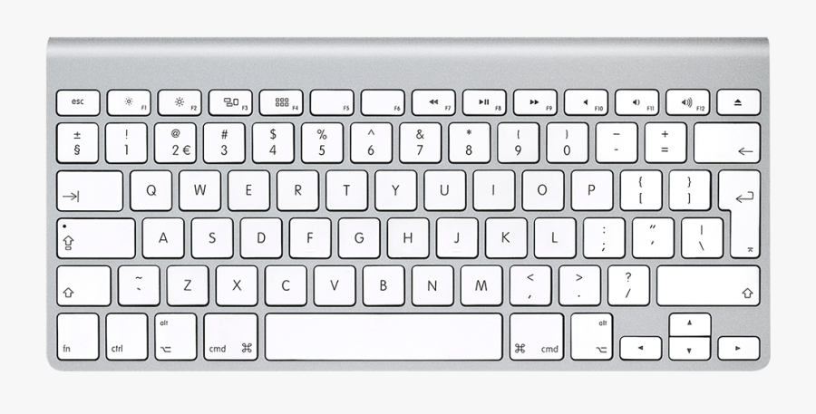 Drawn Keyboard Large Printable Computer - Apple Wireless Keyboard, Transparent Clipart
