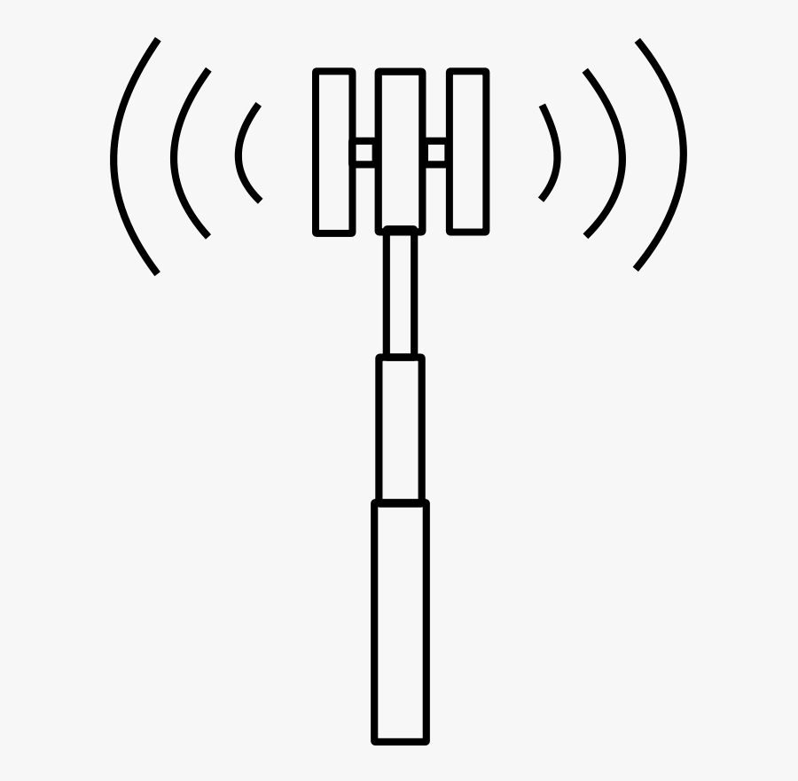 Tower Clipart Cell Phone - Cell Phone Tower Clip Art, Transparent Clipart