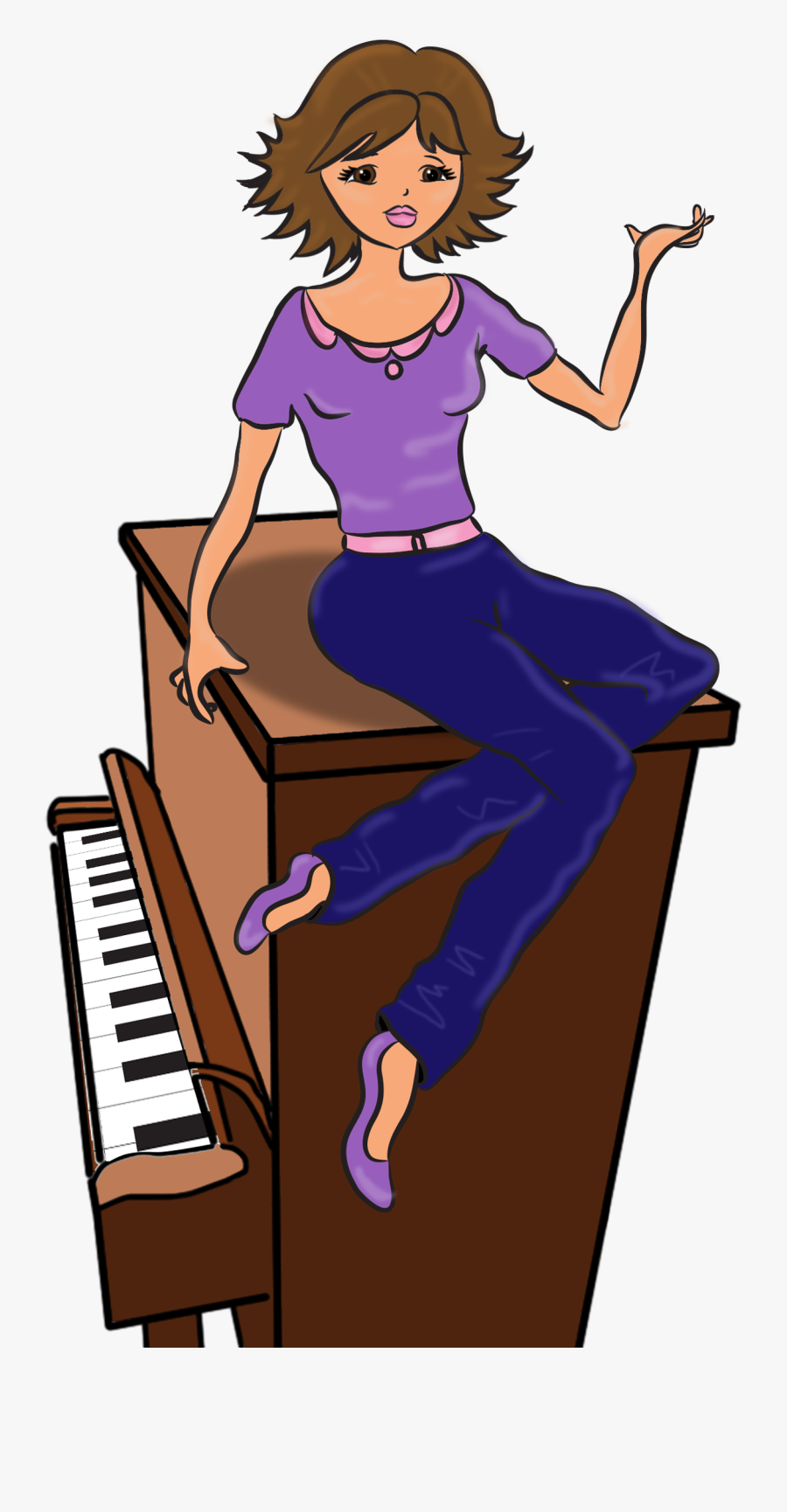 Transparent Piano Clipart Png - Piano, Transparent Clipart