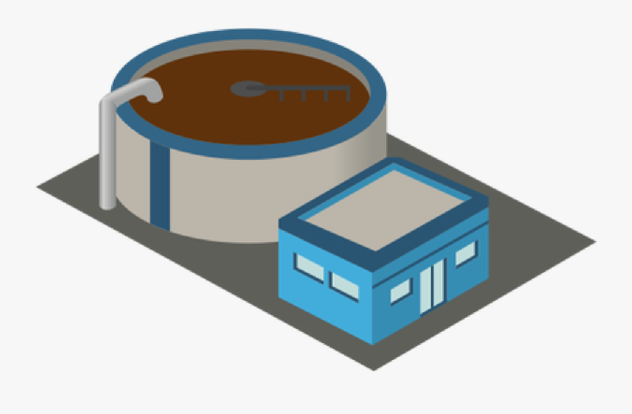 Clip Art Of A Blue Graduation Cap With A Golden Tassel, - Wastewater Treatment Plant Logo, Transparent Clipart