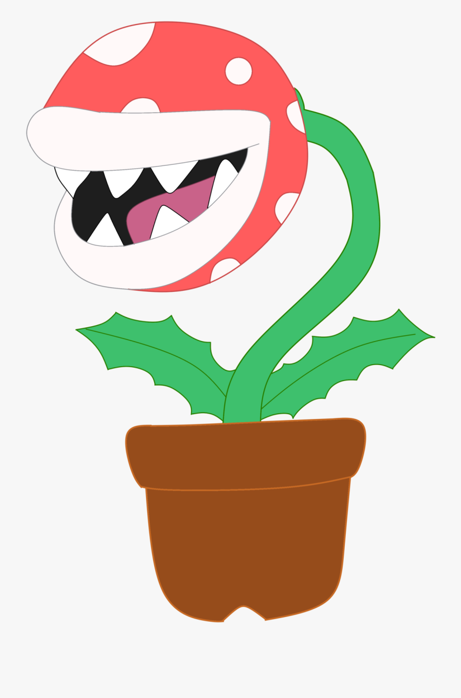 Finished Making A Pic Of The Piranha Plant, Transparent Clipart