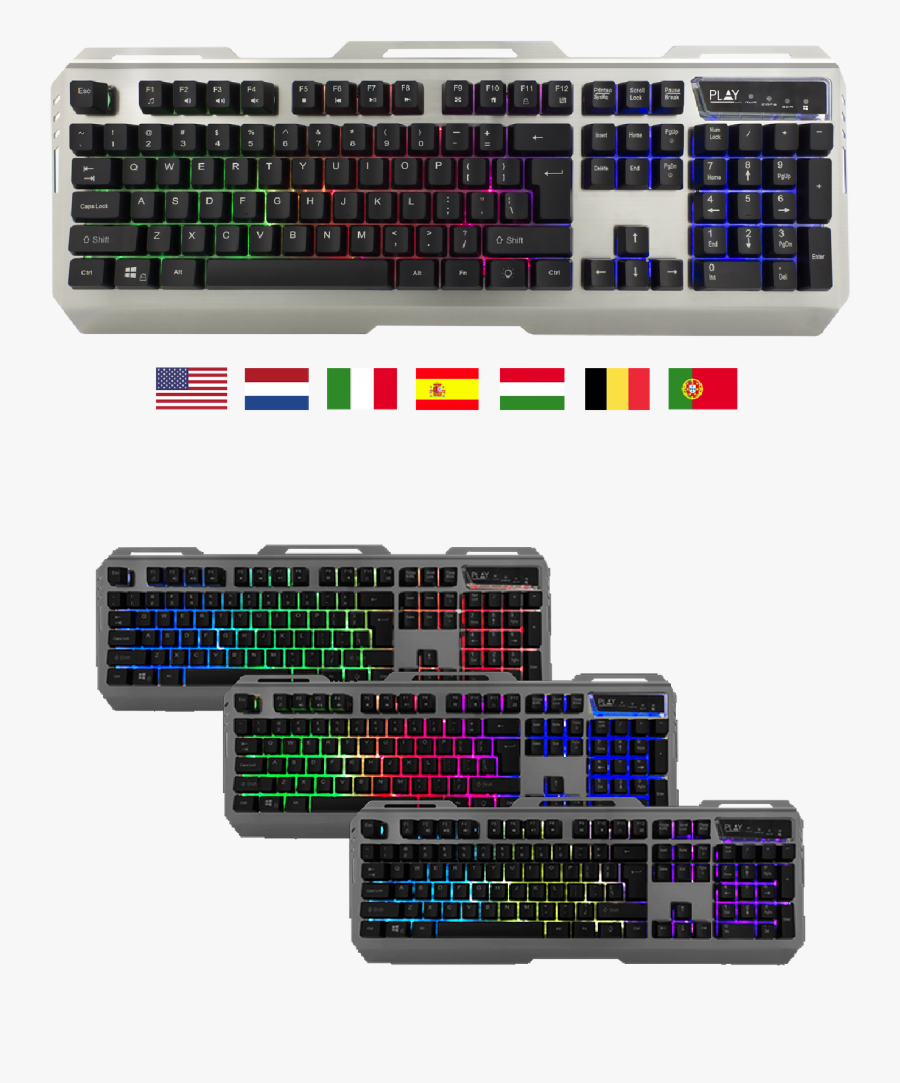 Transparent Gaming Keyboard Clipart - Play Gaming Keyboard Ewent, Transparent Clipart