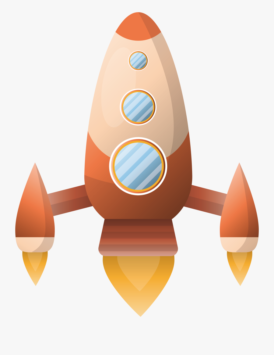 Spaceship Clipart Real Rocket - Drawn Space Ship, Transparent Clipart