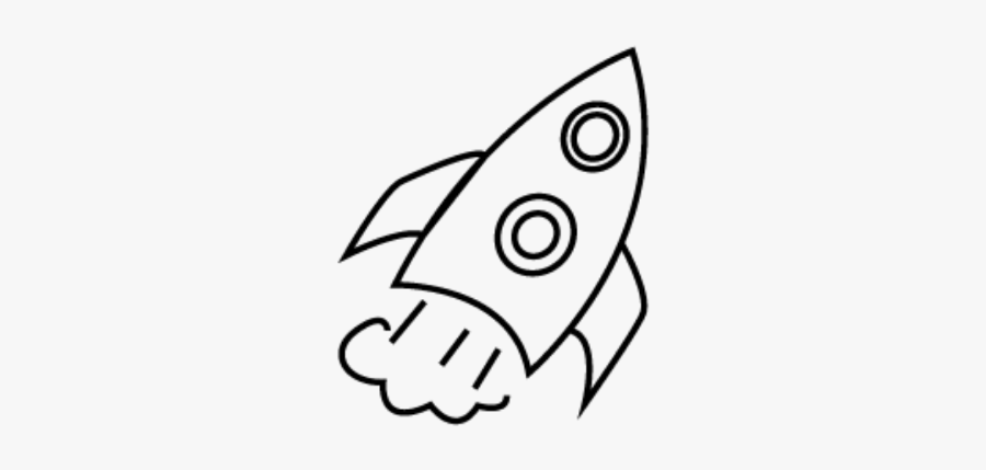 Clip Art Ftestickers Clipart Rocketship Black - Rocketship Doodle, Transparent Clipart