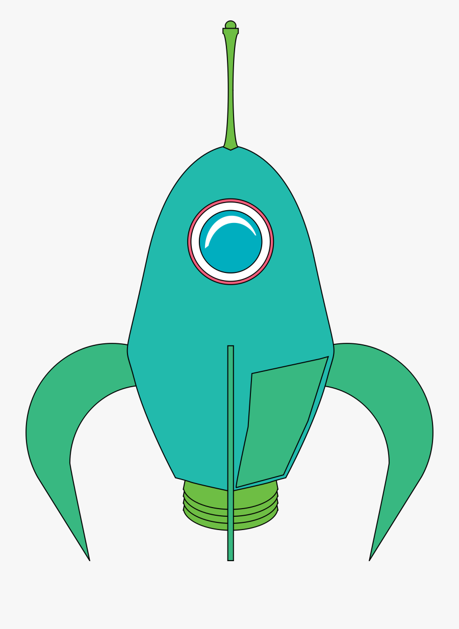 Futuristic Rocket - Futuristic Clip Art, Transparent Clipart
