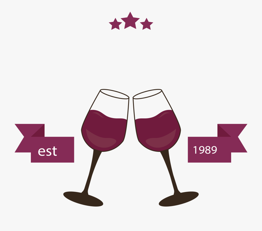 Banner Transparent Download Glass Label Transprent - Wine, Transparent Clipart