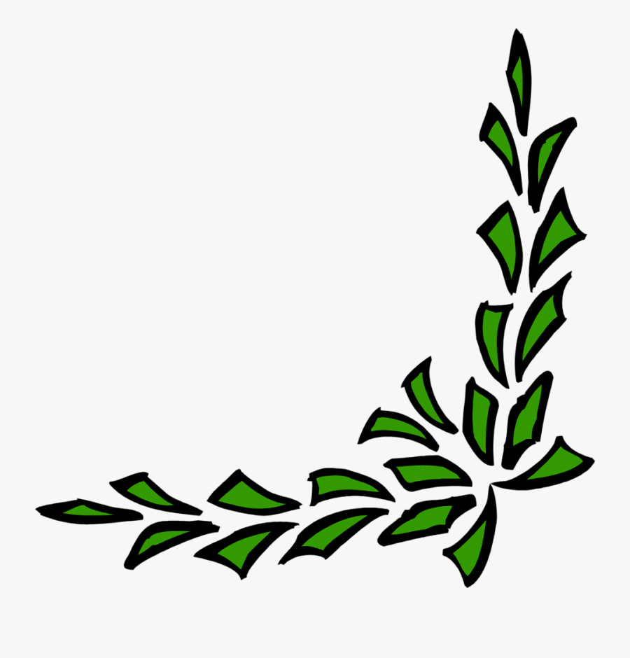 Transparent Plant Border Png - Simple Designs For Project, Transparent Clipart