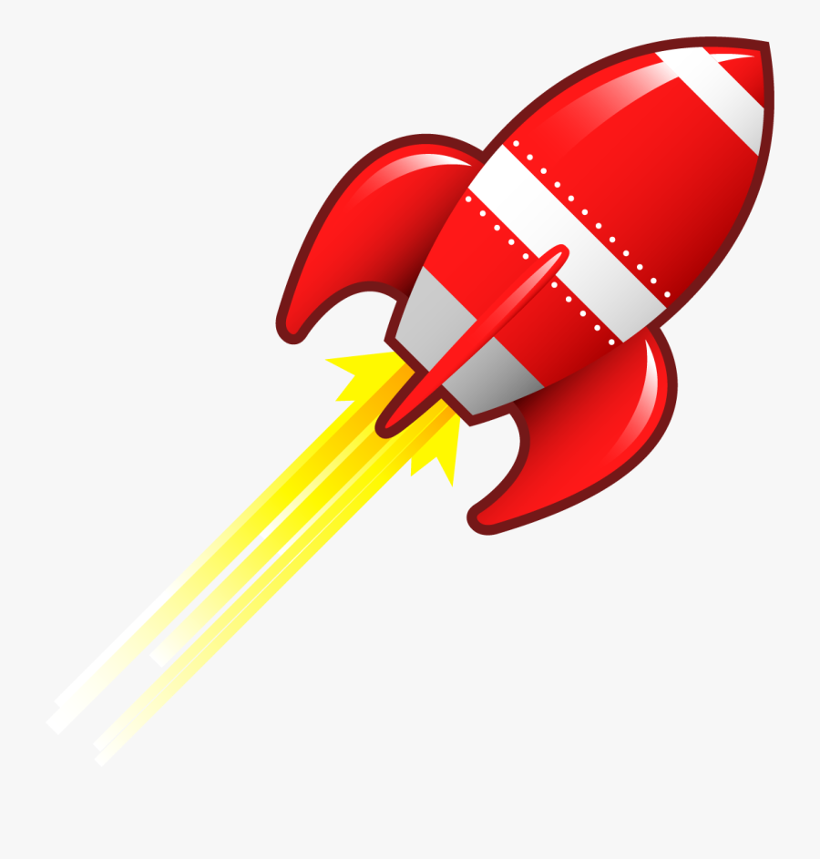 Rocket Spacecraft Clip Art - Red Rocket Ship Clipart, Transparent Clipart