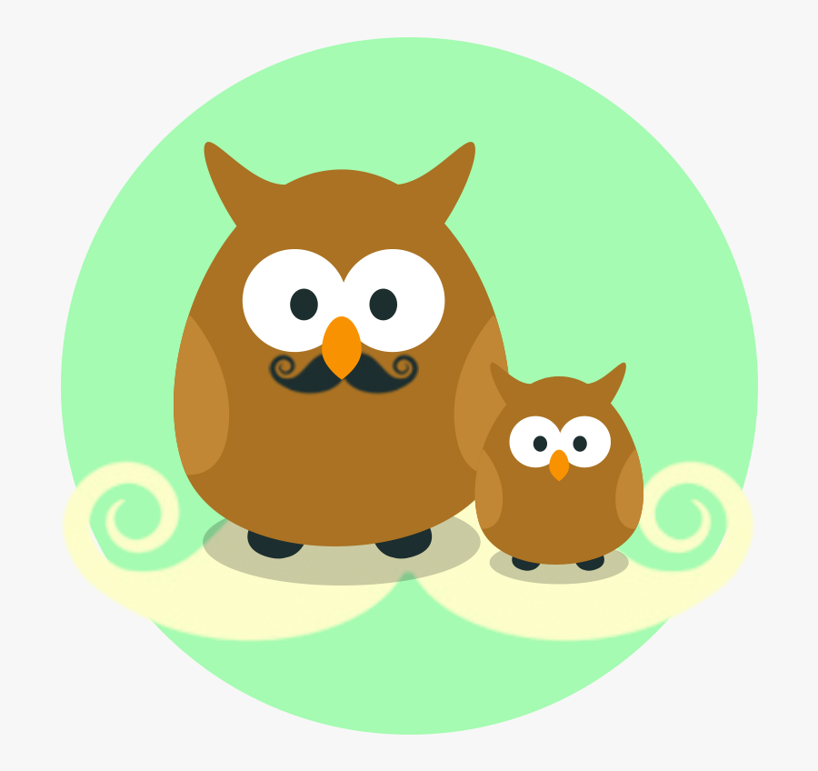 Limited Edition "father & Child Owls - Owl Father Clipart, Transparent Clipart