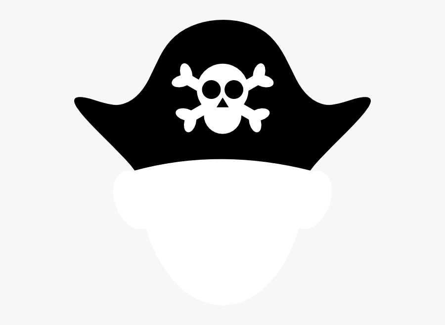 Hat Black And White Pirate Hat Clip Art Black And White - Pirate Hat Clipart Black And White, Transparent Clipart