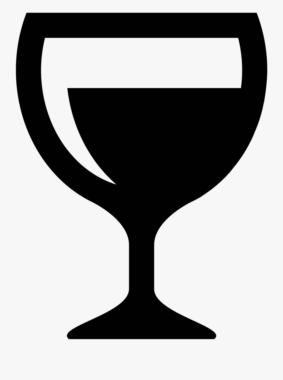Transparent Wine Glass Clip Art - Black Wine Glass Icon, Transparent Clipart
