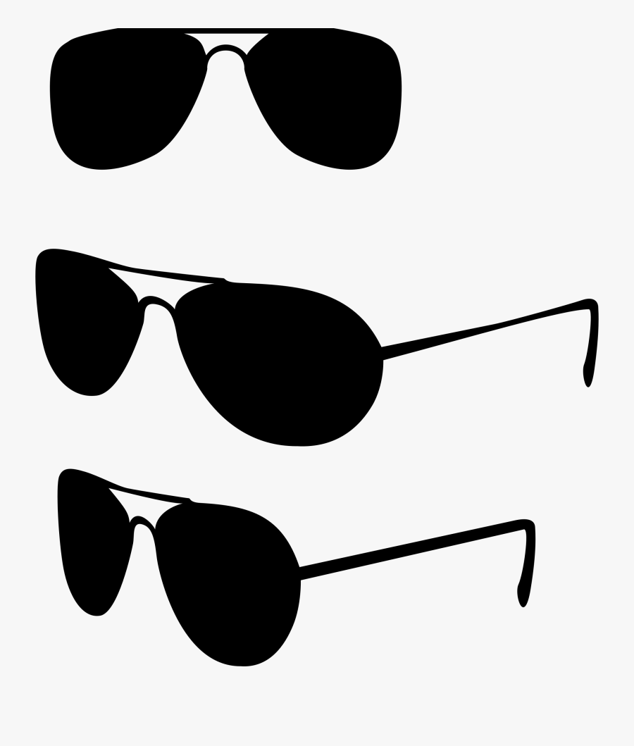 Clipart - Sunglasses Side View Vector, Transparent Clipart