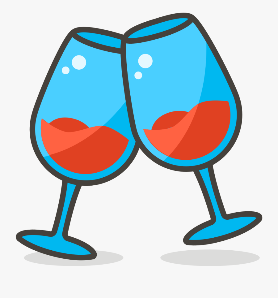 Wine Glass Clipart Clinking - Gelas Vector Png, Transparent Clipart