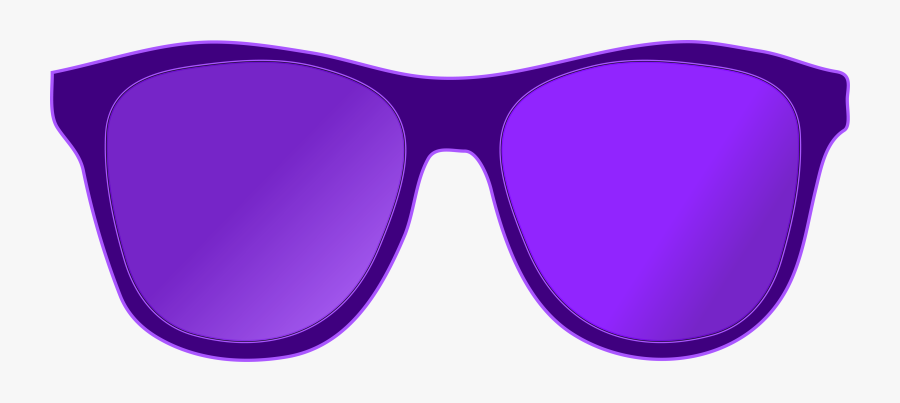 Glasses Clipart Purple - Purple Sunglasses Transparent Background, Transparent Clipart