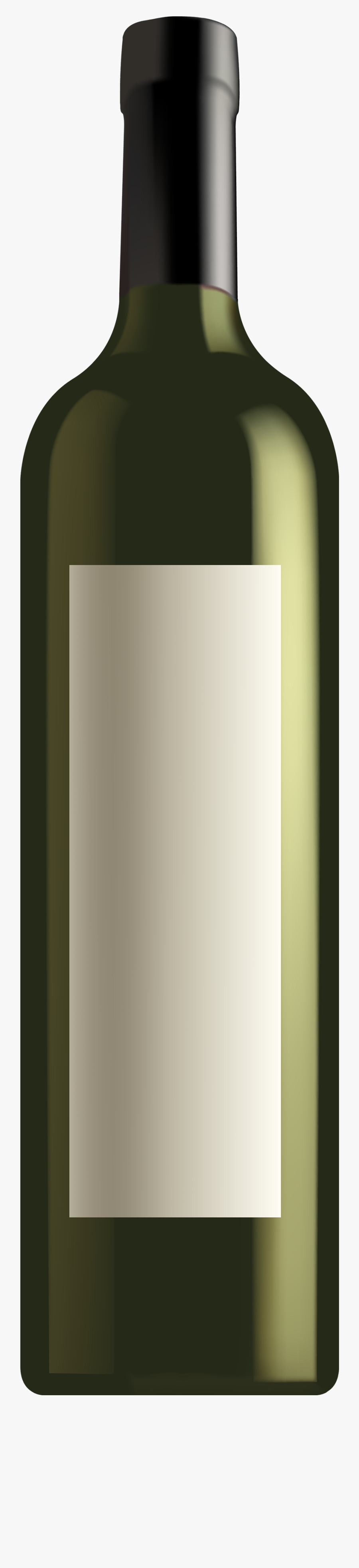 Green Wine Bottle Png, Transparent Clipart