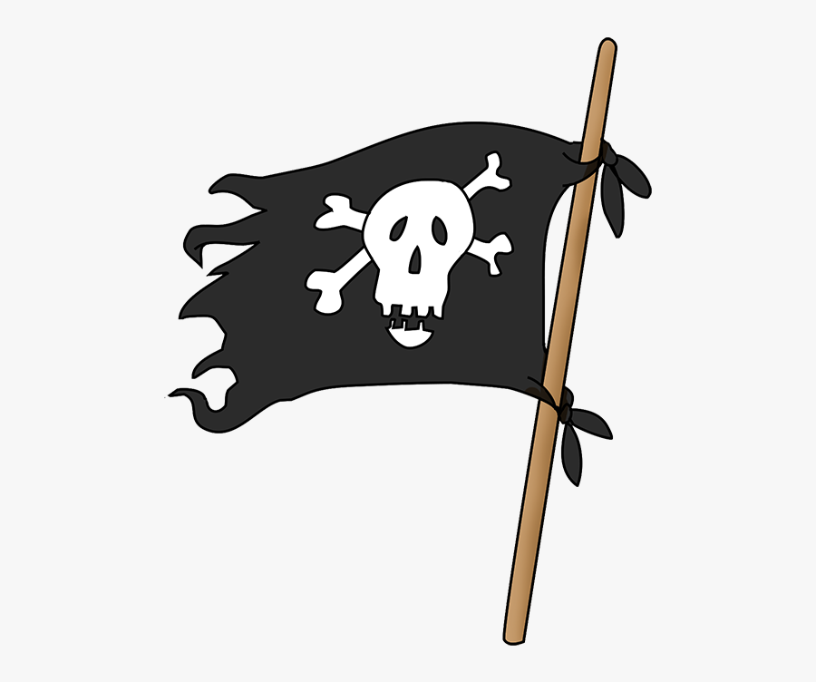 Pirate Flag Pirate Clip Art - Transparent Background Pirate Png, Transparent Clipart