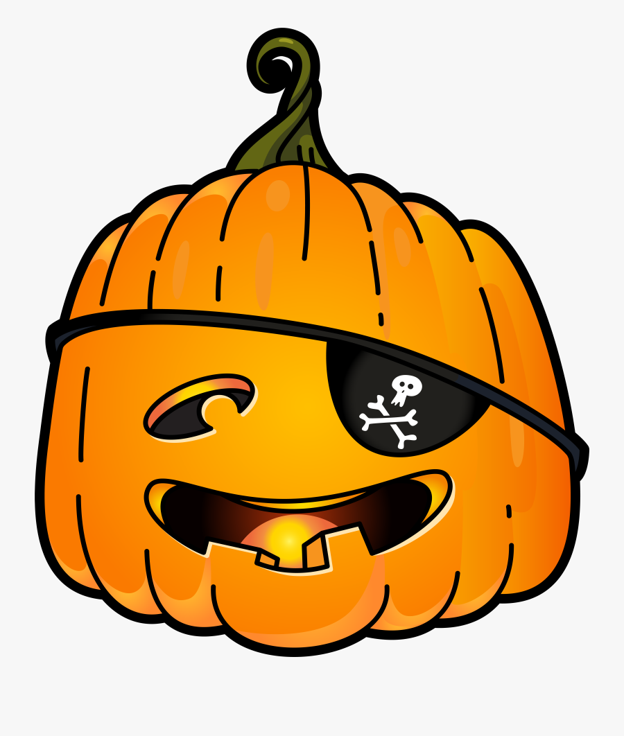 Pumpkin Clipart Pirate, Transparent Clipart