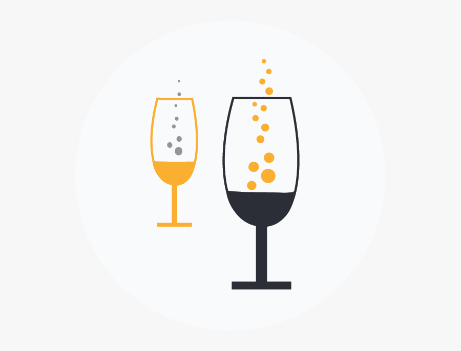 Transparent Wine Glass Icon Png - Wine Glass, Transparent Clipart