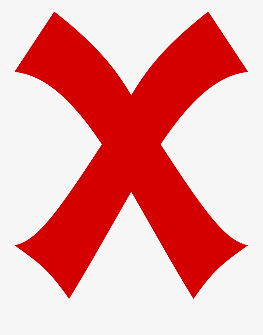 Red Pirate X Marks The Spot Clipart - X Marks The Spot Icon, Transparent Clipart