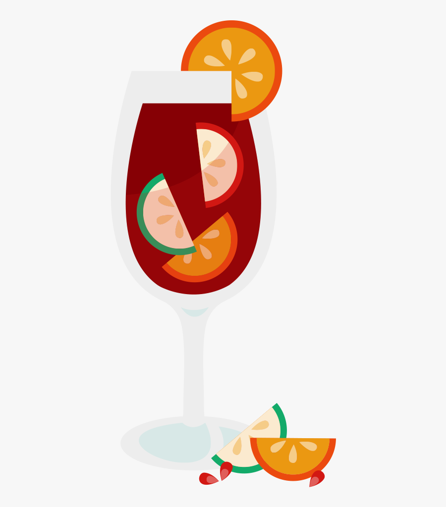 Wine Glass Pencil And - Sangria Glass Clip Art, Transparent Clipart