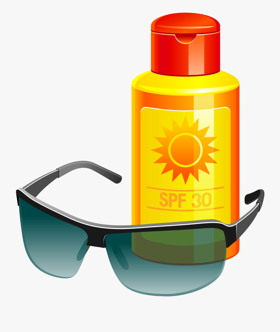 Sunglasses Clipart Sunscreen Lotion - Uv Safety Month 2018, Transparent Clipart