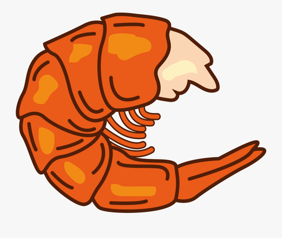 Seafood Clipart Fried Shrimp - Shrimp Cartoon Png, Transparent Clipart