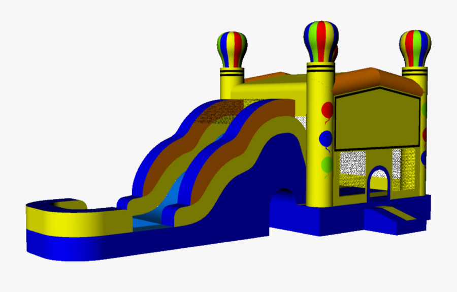 Flippers Clipart Swimming Pool Party - Inflatable Castle, Transparent Clipart