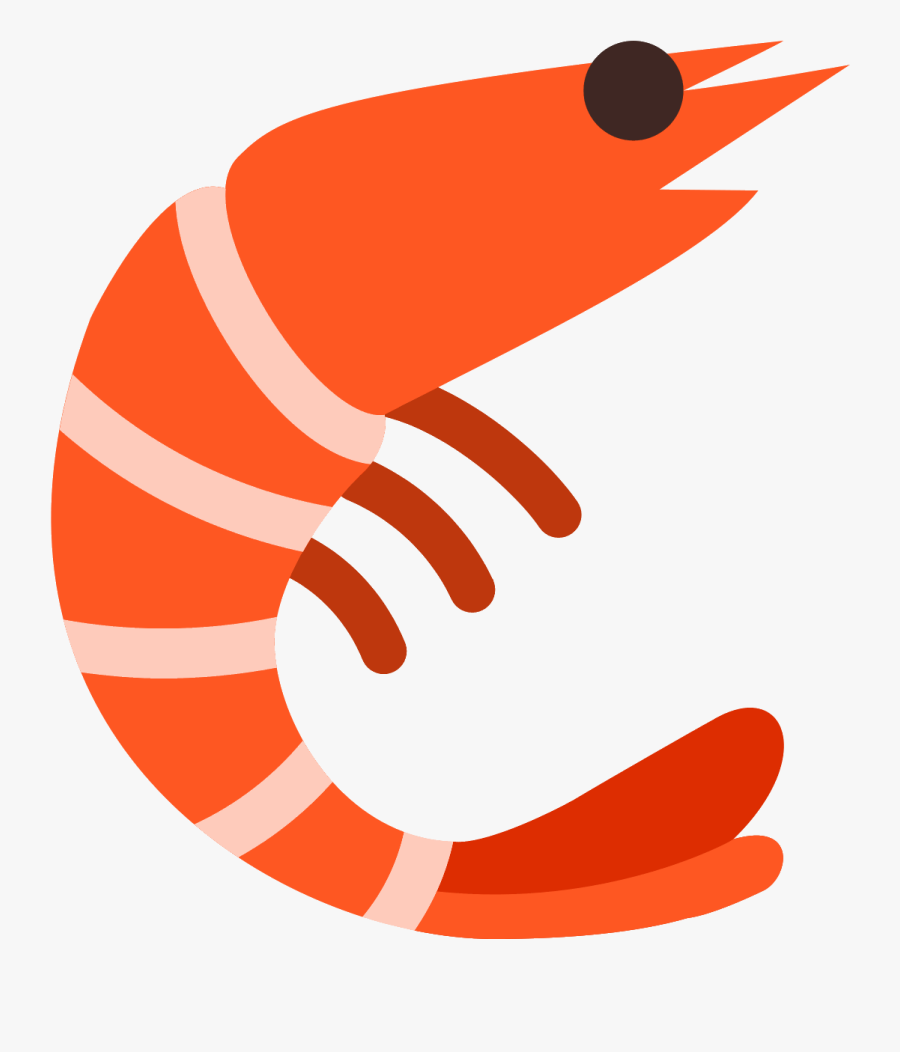 Transparent Shrimp Clipart - Shrimp Icon Png, Transparent Clipart
