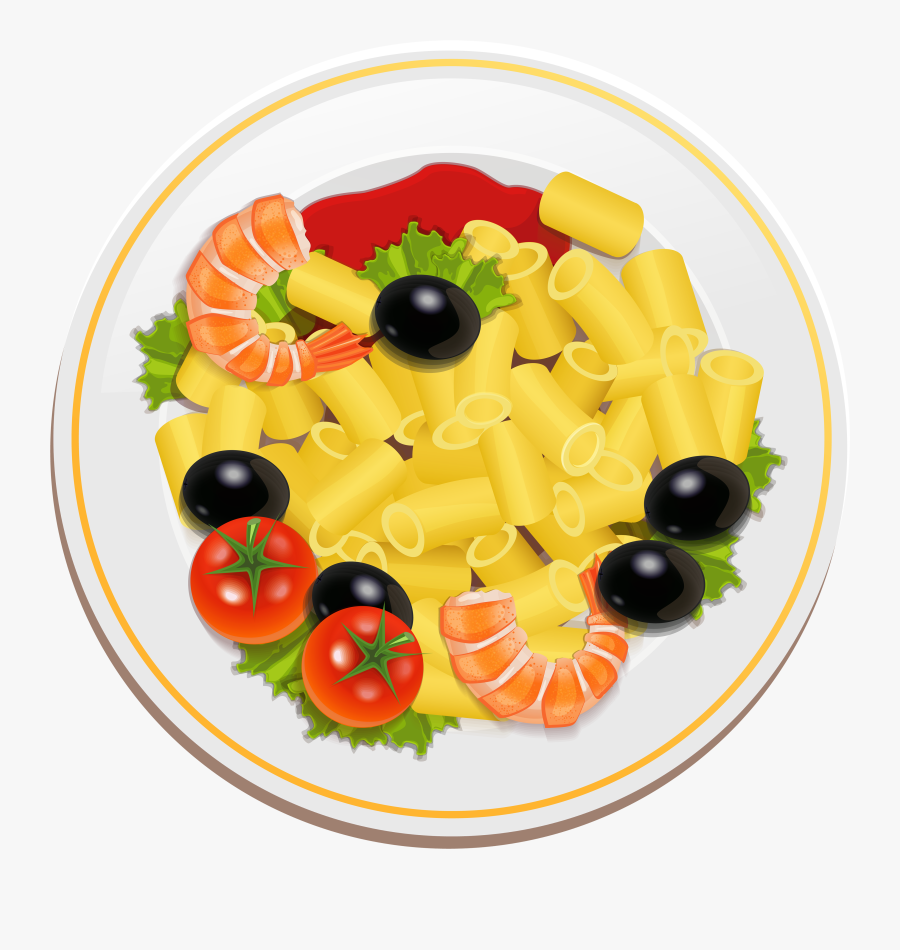Pasta With Shrimps Png Clipart - Pasta Salad Clipart, Transparent Clipart