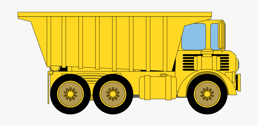 Dump Truck - Long Dump Truck Clipart, Transparent Clipart