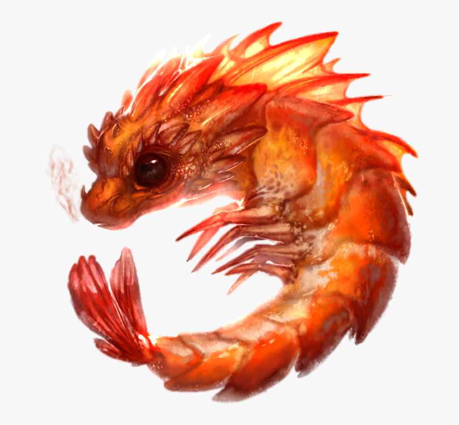 Clip Art Original Its A Dragon - Png Shrimp, Transparent Clipart