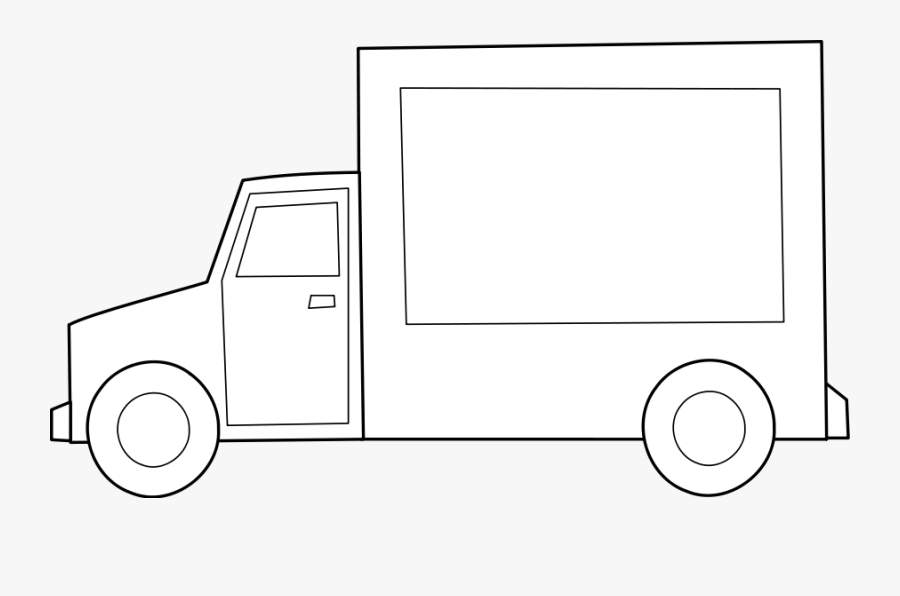 Truck Black And White Dump Truck Clipart Black And - Food Truck Clip Art Black And White, Transparent Clipart