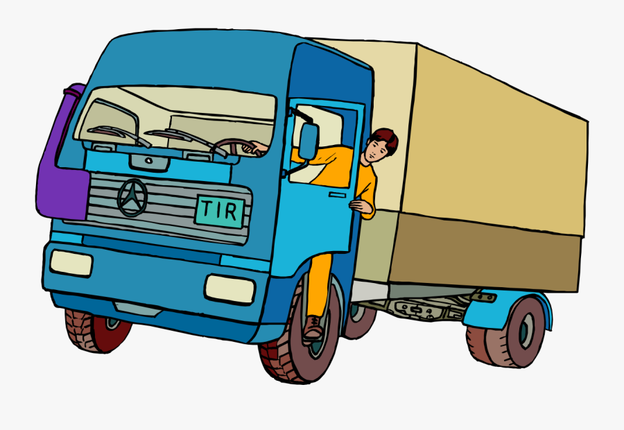 Car Dump Truck Truck Driver Clip Art - Delivery Truck Clip Art, Transparent Clipart