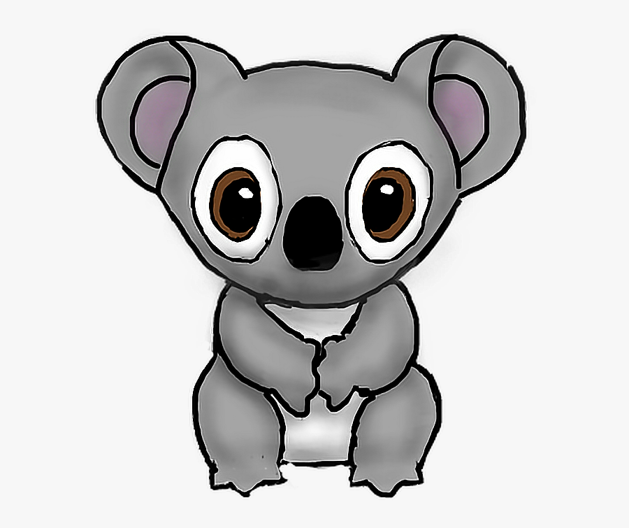 Koala Koala Sticker Nature Transparent Freetoedit Drawi - Cartoon, Transparent Clipart