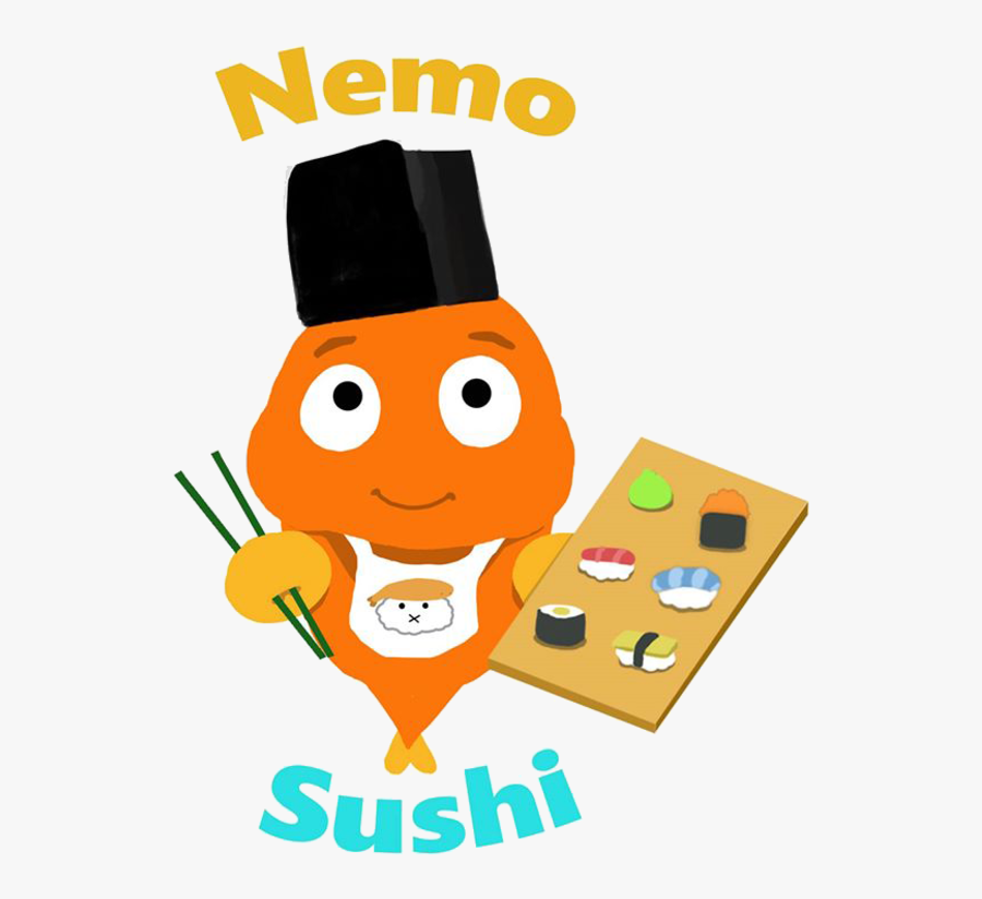 Nemo Sushi Delivery W - Cartoon, Transparent Clipart