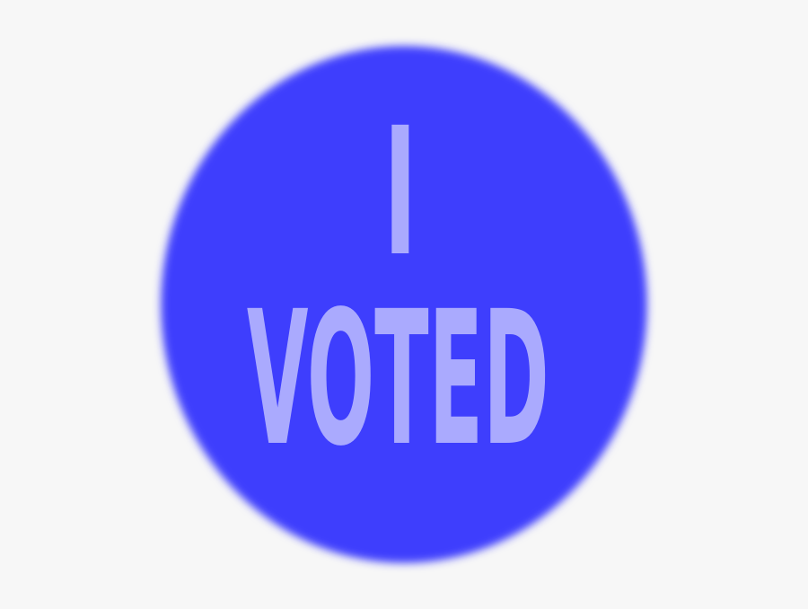 Blue Vote Sign Svg Clip Arts - Circle, Transparent Clipart