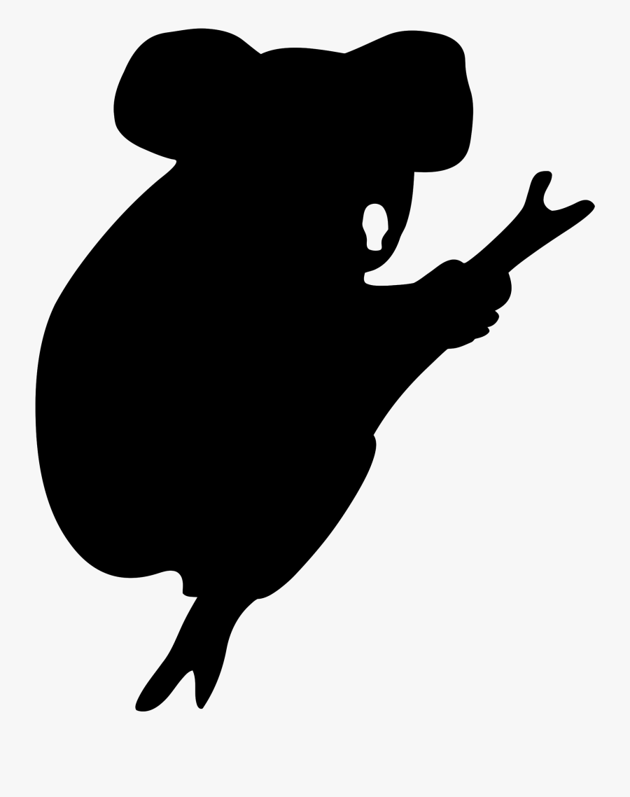 Koala Clipart Silhouette Clipartfest - Koala Silhouette Png, Transparent Clipart