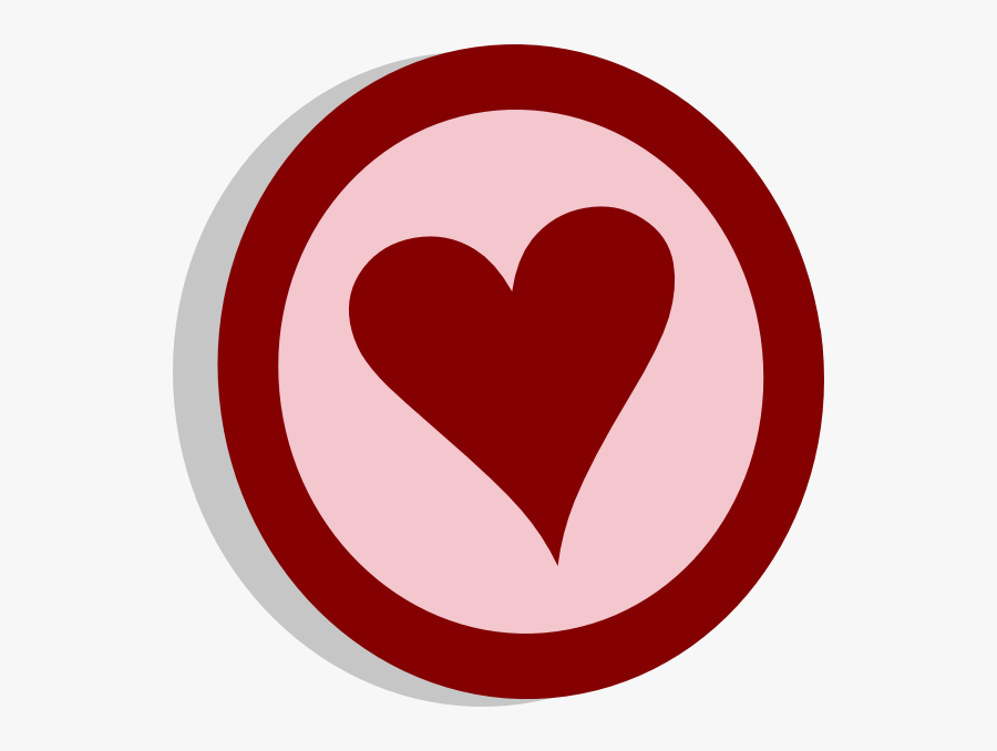 Corazon En Un Circulo, Transparent Clipart