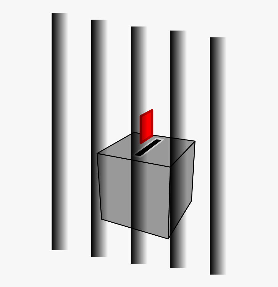 Ballot Box Behind Bars - Ballot Behind Bars, Transparent Clipart